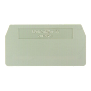 Weidmüller Plaque de fermeture 59,5x2x30,5mm ZAP/TW 1