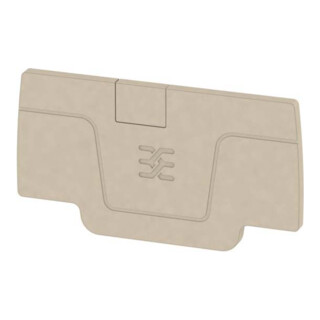 Weidmüller Plaque de fermeture beige AEP 2C 2.5