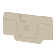Weidmüller Plaque de fermeture beige AEP 2C 2.5-1