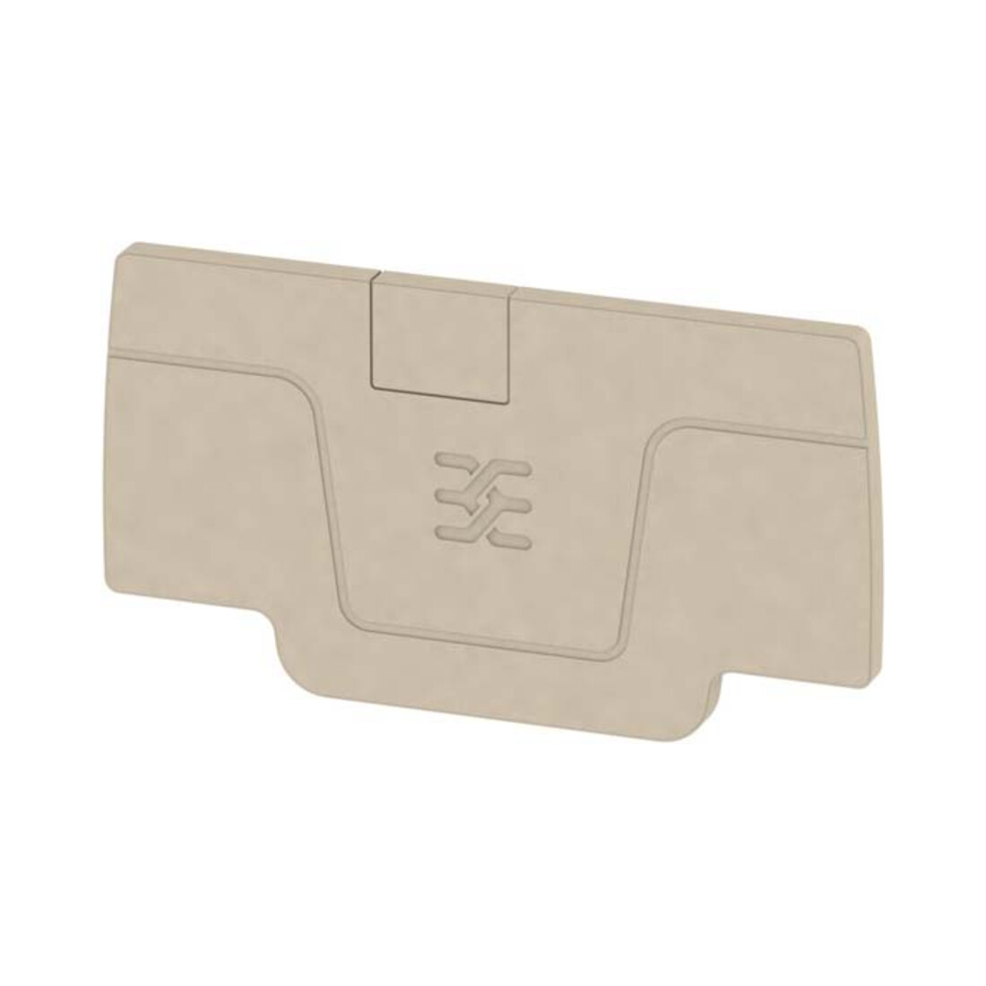 Weidmüller Plaque de fermeture beige AEP 2C 2.5
