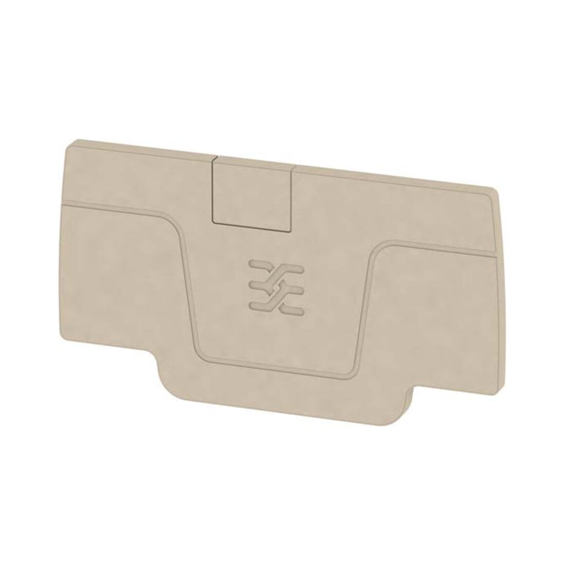 Weidmüller Plaque de fermeture beige AEP 2C 2.5