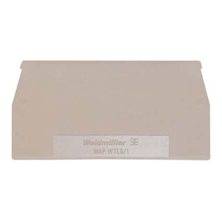 Weidmüller Plaque de fermeture WAP WTL6/1
