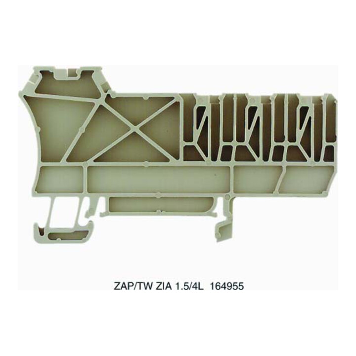 Weidmüller Plaque de fermeture ZAP/TW ZIA1.5/4L