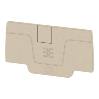 Weidmüller Plaque de finition beige AEP 2C 4