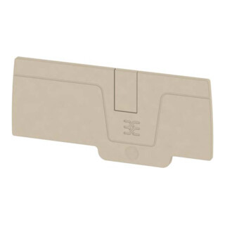 Weidmüller Plaque de finition beige AEP 2C 6