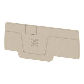 Weidmüller Plaque de finition beige AEP 3C 2.5