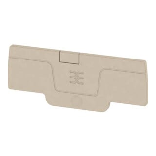 Weidmüller Plaque de finition beige AEP 4C 1.5
