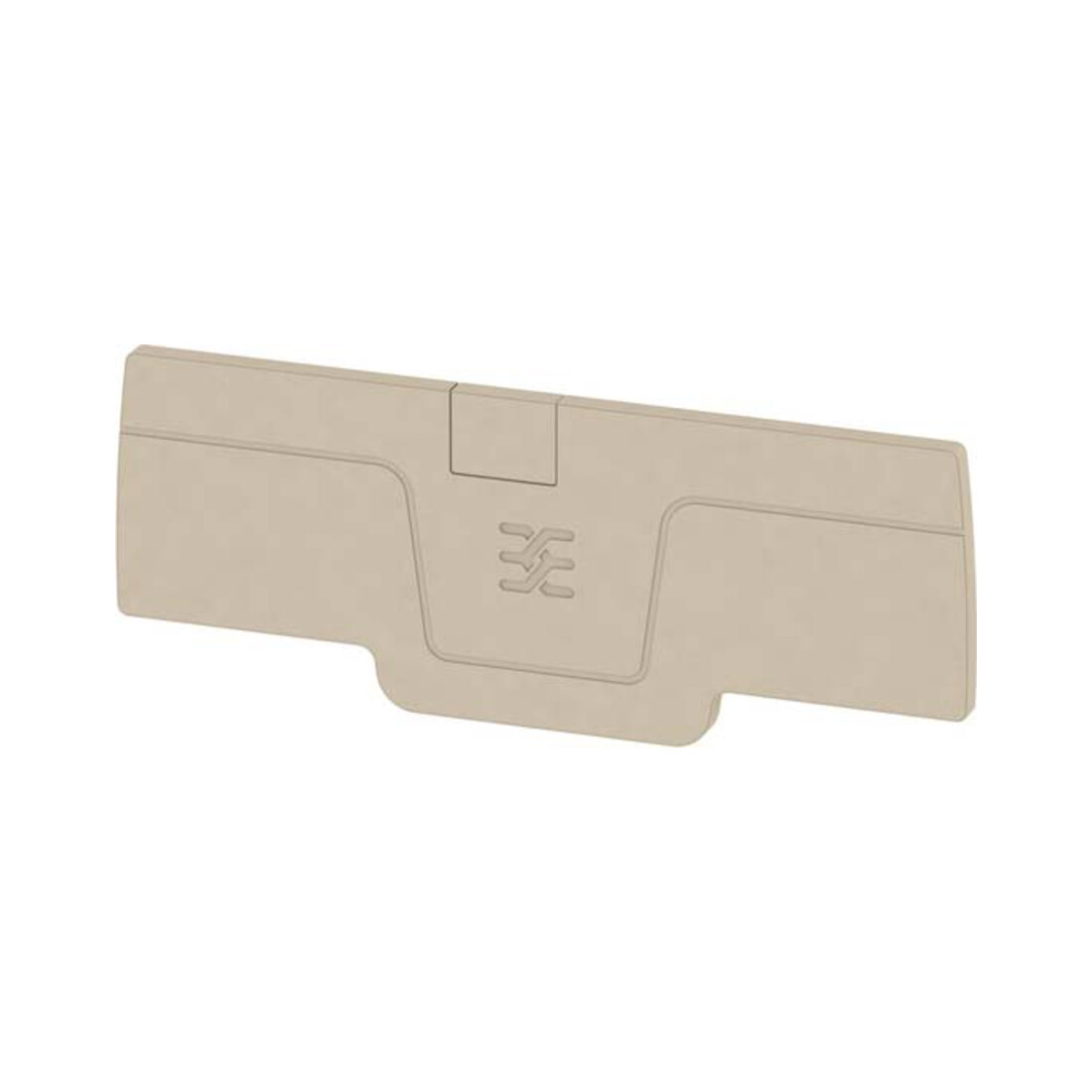 Weidmüller Plaque de finition beige AEP 4C 2.5