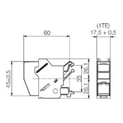 Weidmüller Rail DIN Cat. 6 IE-XM-RJ45/IDC-5