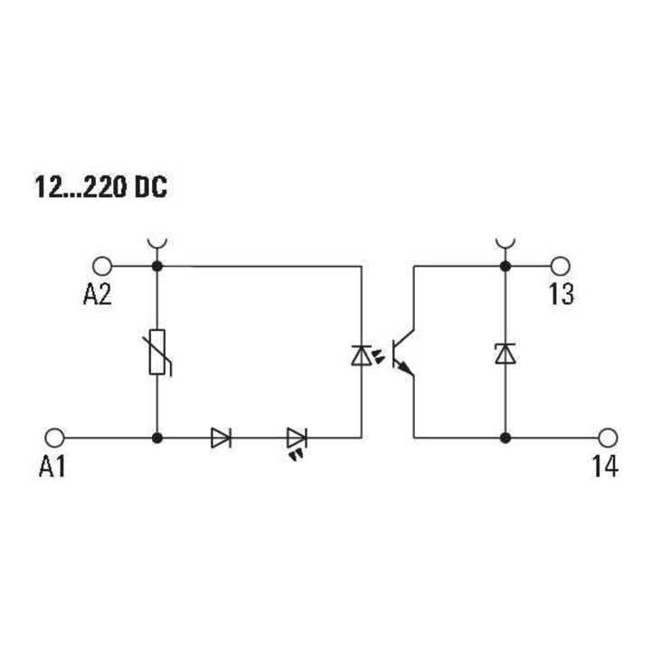 Weidmüller Relais à semi-conducteurs 5-48VDC 500mA TOP 24VDC/48VDC 0,5A