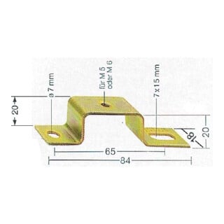 Weidmüller Support de rail DIN TST 2/M6