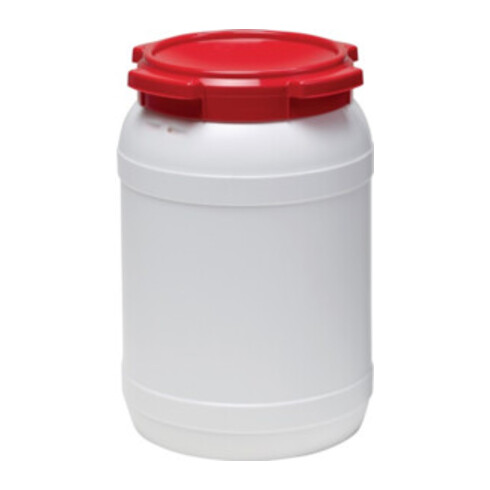 Weithalsfass weiß Deckel rot 20l D.274xH.418mm Einfüllöffnung-D.204mm