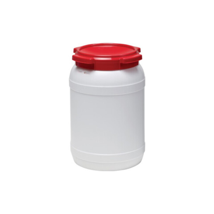 Weithalsfass weiß Deckel rot 20l D.274xH.418mm Einfüllöffnung-D.204mm