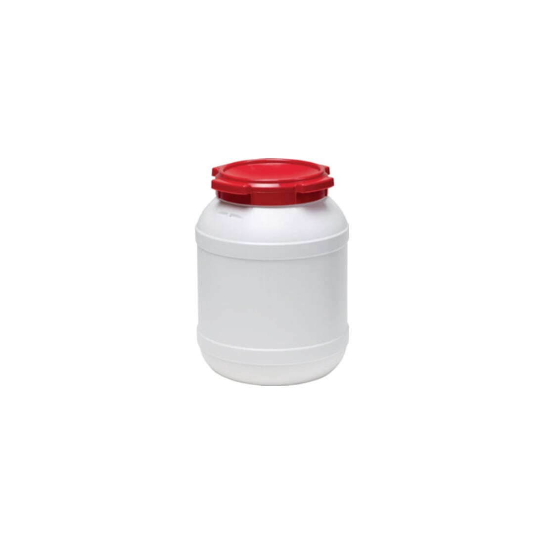 Weithalsfass weiß Deckel rot 26l D.316xH.426mm Einfüllöffnung-D.204mm