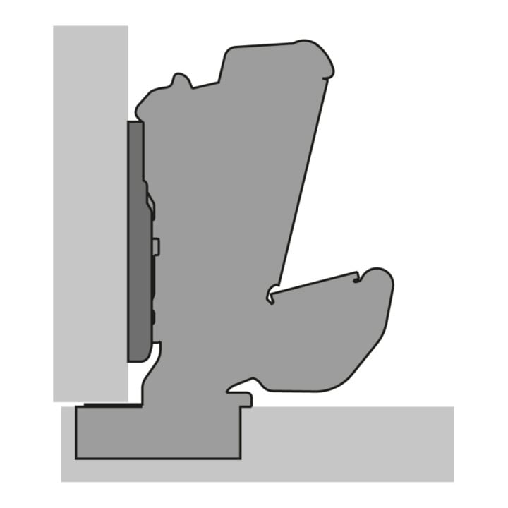 Weitwinkelscharnier Sensys 8657 TH 52 vern.HETTICH