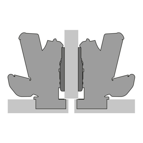 Weitwinkelscharnier Sensys 8657i TH 52 vern.HETTICH