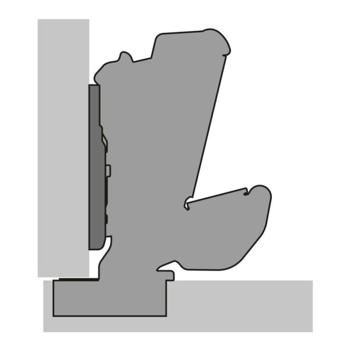 Weitwinkelscharnier Sensys 8657i TH 54 vern.HETTICH