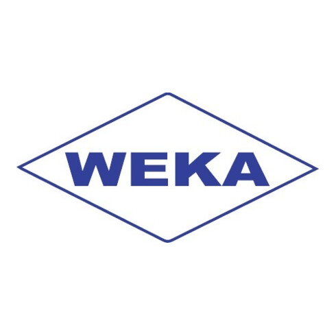 WEKA Knopf auf Langschild 230, PZ,E72 neusilberfarbig eloxiert