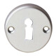 WEKA Rosace de clé ronde à trou pour clé plate, couleur argent mat anodisé-1