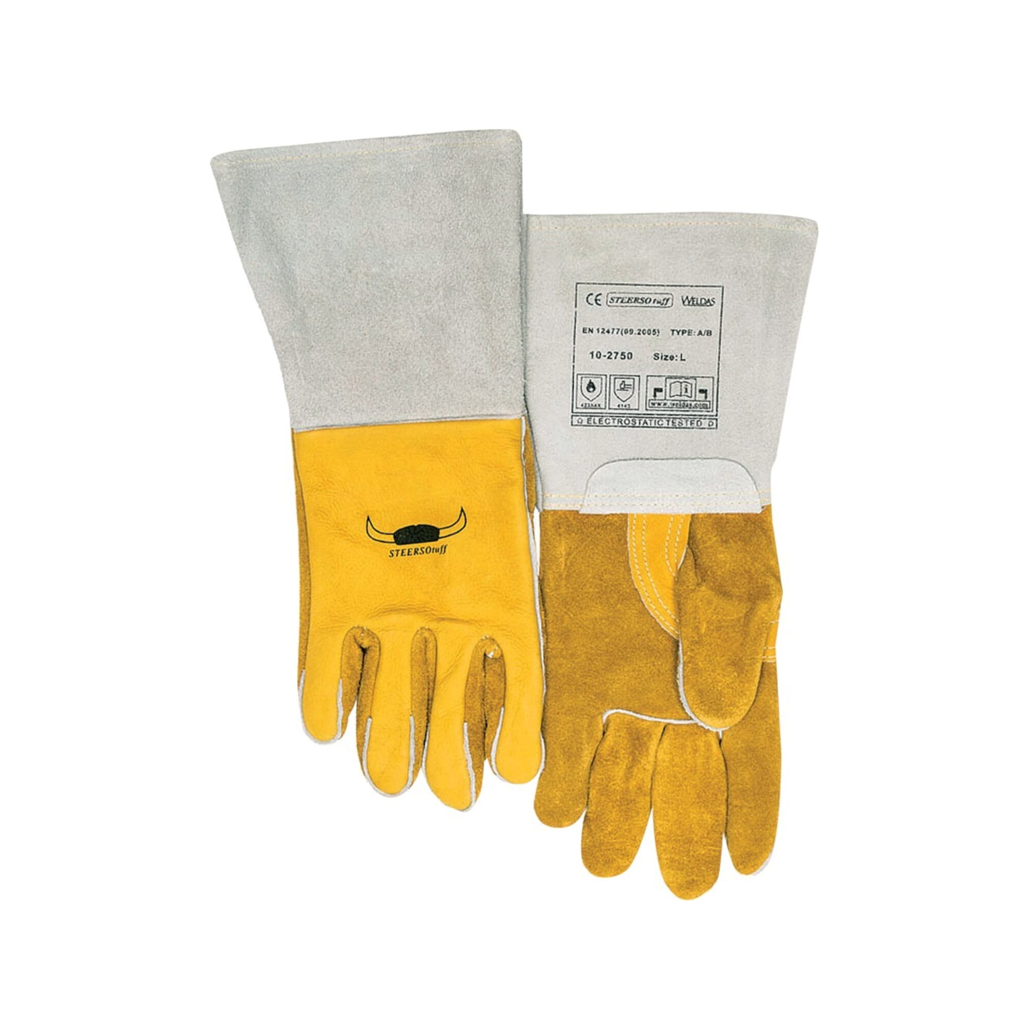 Weldas Schweißer-Schutzhandschuh-Paar 10-2750, Handschuhgröße: 10