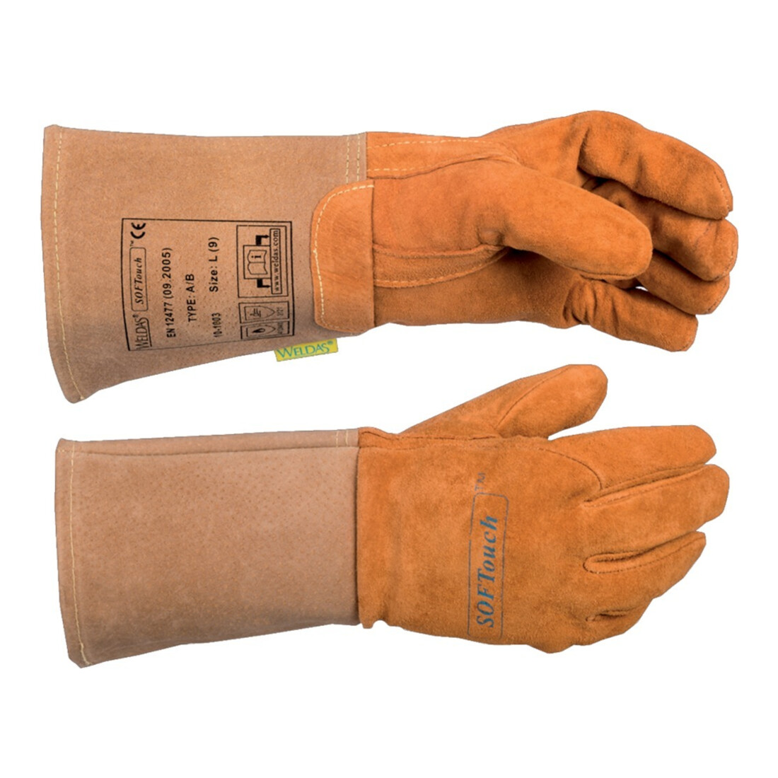 WELDAS Schweißerhandschuh(Argon) Nr. 10-1003 Schweinsleder (1 Paar)