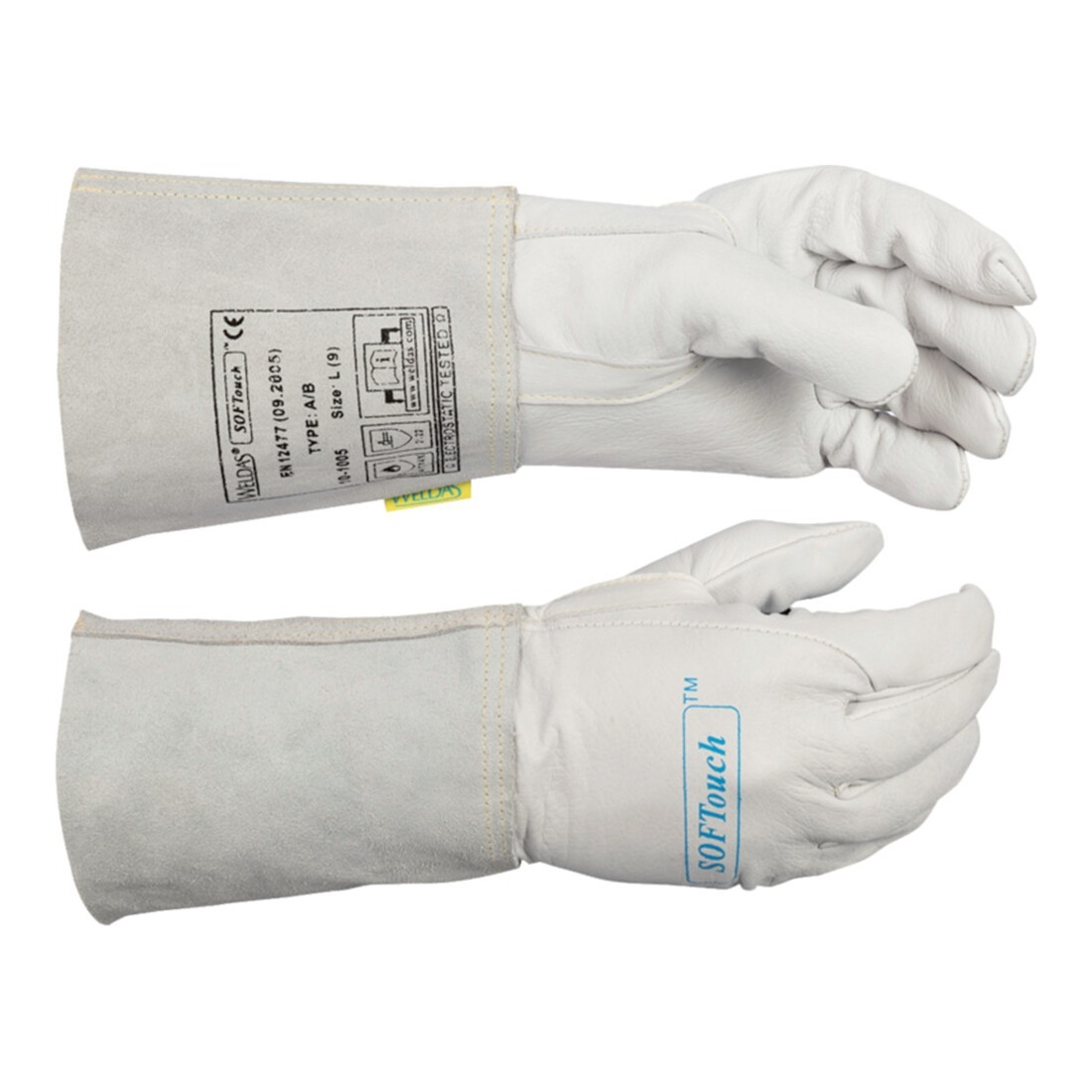 WELDAS Schweißerhandschuh(Argon) Nr. 10-1005, Gr. S Kalbsleder (1 Paar)