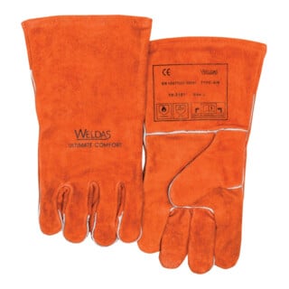 WELDAS Schweißerhandschuh Nr. 10-2101, Gr. L rot (1 Paar)
