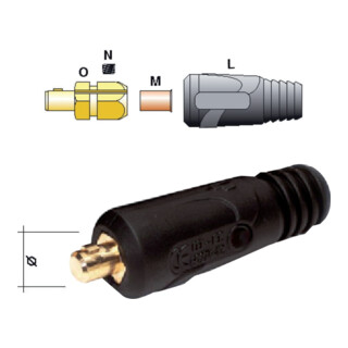 Weldstone Connecteur de câble de soudage 400 A (35-50 mm²) Z 21 mm