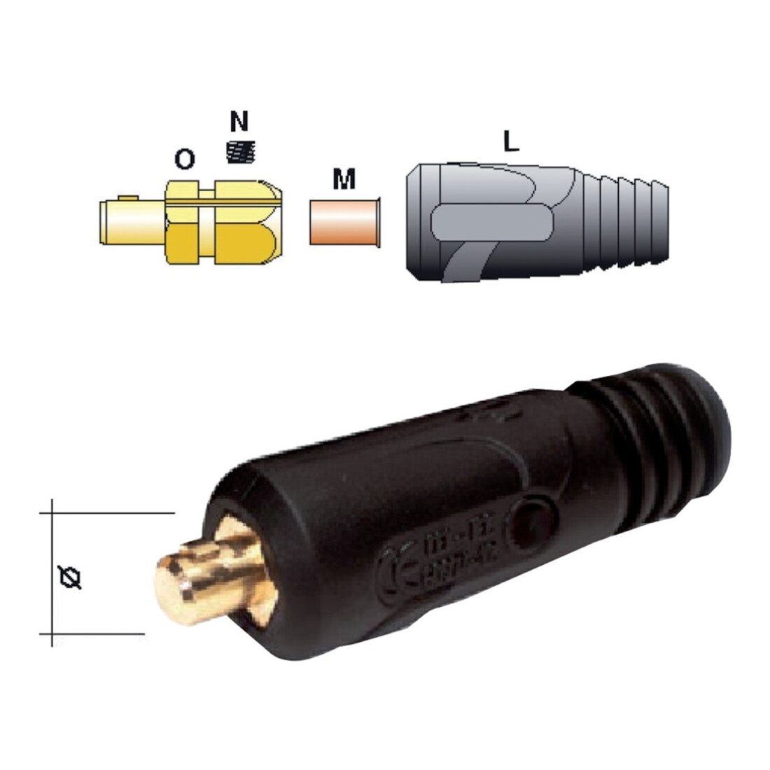 Weldstone Connecteur de câble de soudage 400 A (35-50 mm²) Z 21 mm