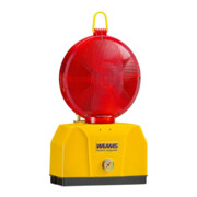 WEMAS Absperrtechnik TL-Warnleuchte 2000/180, rot 2, Gehäuse gelb, mit Halter