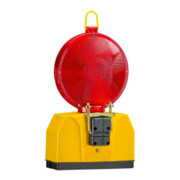 WEMAS Absperrtechnik TL-Warnleuchte 2000/180, rot 2, Gehäuse gelb, mit Halter-3