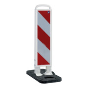 WEMAS Balise pliante blanche 750 mm pied noir RA2B R I