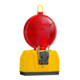 WEMAS Signalisation TL-Lampe d’avertissement 2000/180, rouge 2, boîtier jaune, avec support-3