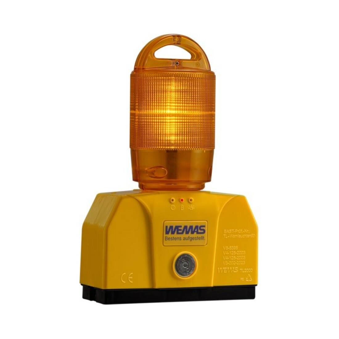 WEMAS Signalisation TL-Lampe rotative 2000/360, jaune, boîtier RSA21 jaune, avec support, KZP