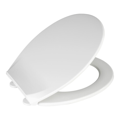 WENKO Abattant WC Kos, Easy Close blanc thermoplastique avec frein de chute