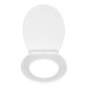 WENKO Abattant WC Kos, Easy Close blanc thermoplastique avec frein de chute