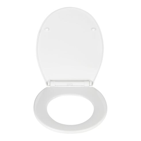 WENKO Abattant WC Kos, Easy Close blanc thermoplastique avec frein de chute