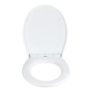 WENKO Abattant WC Ostuni, EasyClose Blanc Thermoplastique, Abaissement Automatique-1