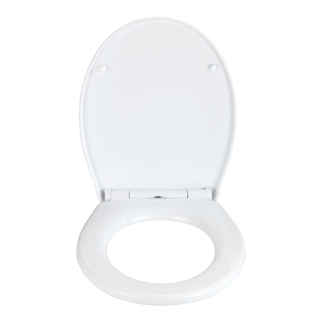 WENKO Abattant WC Ostuni, EasyClose Blanc Thermoplastique, Abaissement Automatique