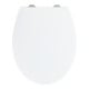 WENKO Abattant WC Ostuni, EasyClose Blanc Thermoplastique, Abaissement Automatique
