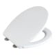 WENKO Abattant WC Ostuni, EasyClose Blanc Thermoplastique, Abaissement Automatique