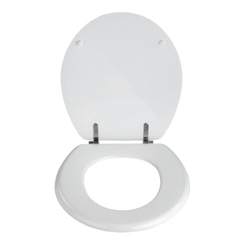 WENKO Abattant WC Prima, MDF FSC Blanc Sans Abaissement Automatique WC-Abattants - Salle de bain