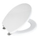 WENKO Abattant WC Prima, MDF FSC Blanc Sans Abaissement Automatique WC-Abattants - Salle de bain