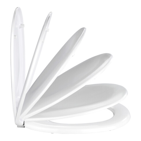 WENKO Abattant WC Savio, Duroplast blanc, frein de chute WC-Abattants - Salle de bain