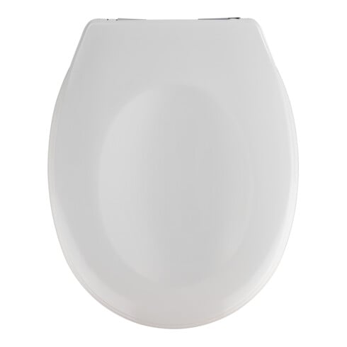 WENKO Abattant WC Savio, Duroplast blanc, frein de chute WC-Abattants - Salle de bain