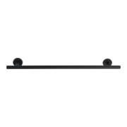 WENKO Badetuchstange Uno 60 cm Schwarz matt BosioBlack Schrauben Wandserien - Bad