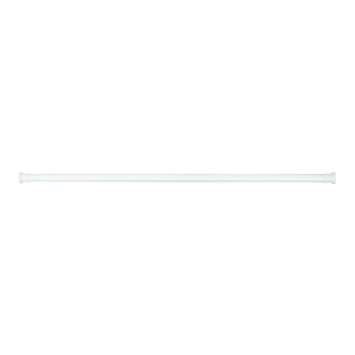 WENKO Barre de douche télescopique 110-185 cm, blanche, extensible