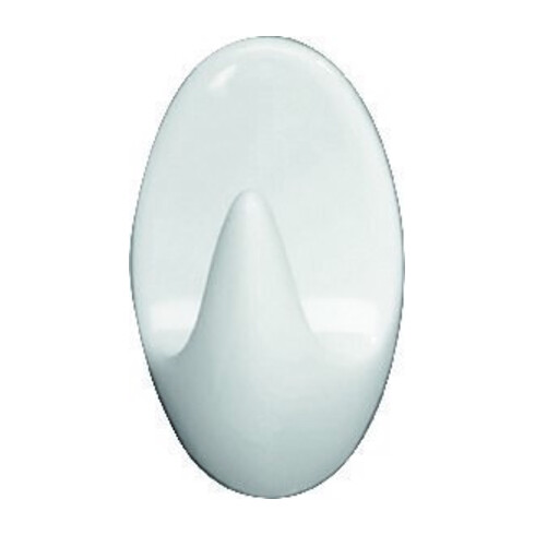WENKO Crochets Liliput, lot de 3, plastique blanc