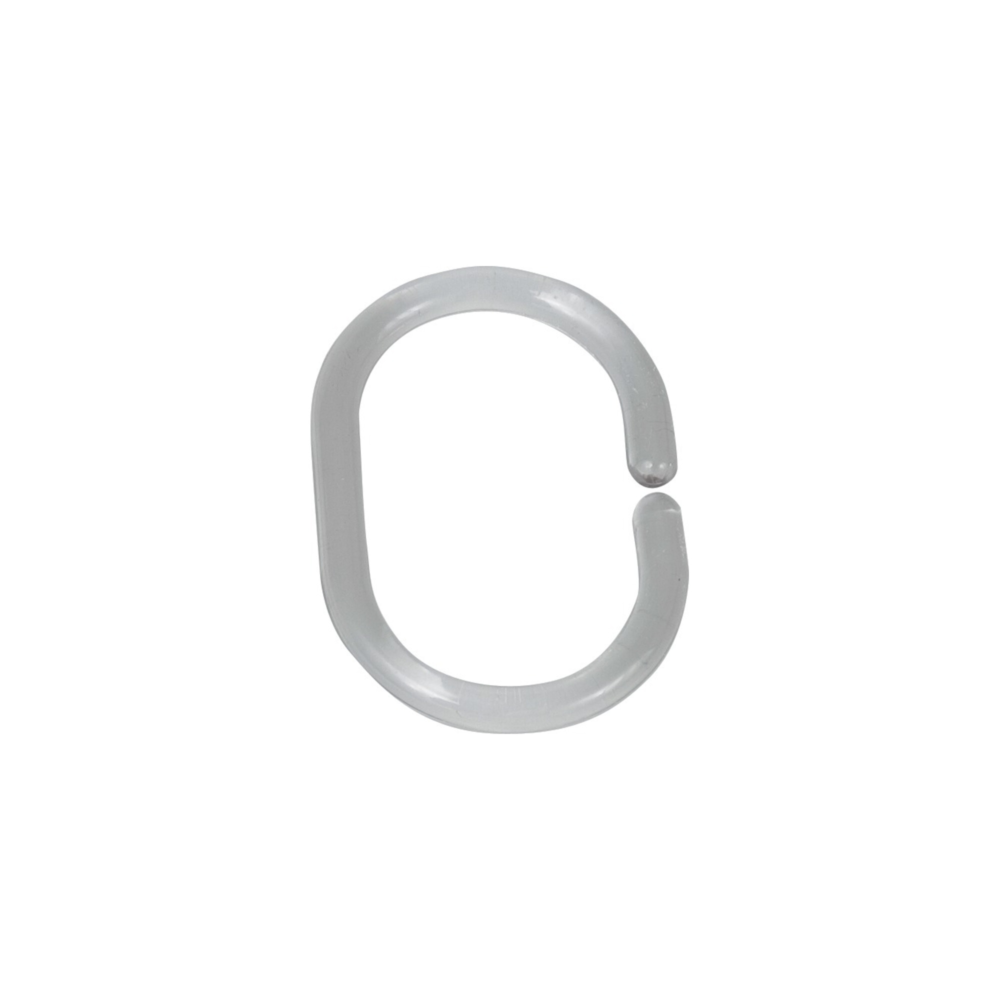 WENKO Duschvorhang-Ringe transparent,12-er Set