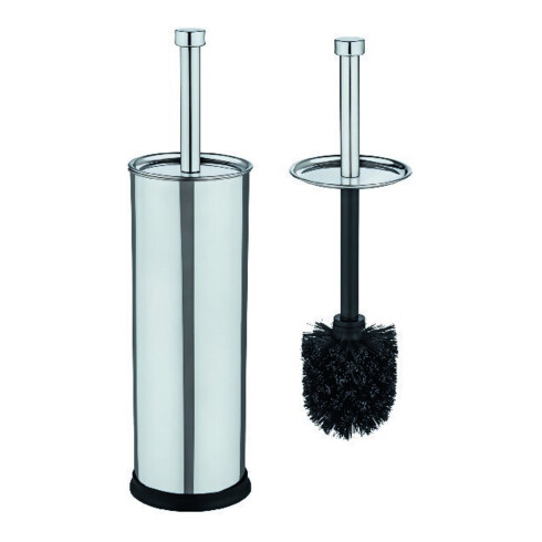 WENKO Ensemble WC, acier inoxydable brillant